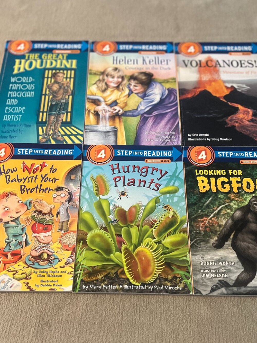 Step Into Reading Children's Fiction Books Lot of 6 Step 4 New